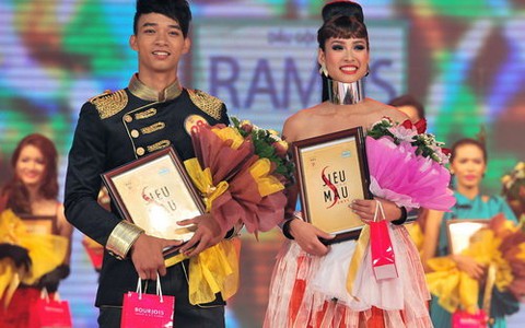 Giải vàng Siêu mẫu VN 2011: Vương Thu Phương và Vũ Mạnh Hiệp
