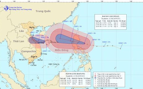 Bão gần chưa qua, bão xa xuất hiện