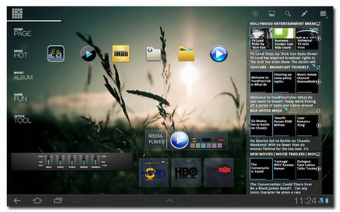 "Độ" giao diện Galaxy Tab với ADW Launcer EX