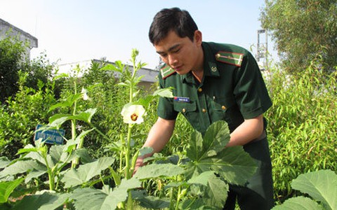 Chàng chiến sĩ... tăng gia
