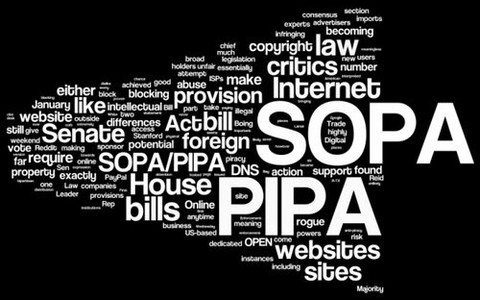 Cộng đồng mạng "tắt điện" phản đối SOPA và PIPA