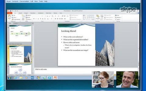 Skype 5.8: gọi thoại Full-HD, chia sẻ màn hình nhóm