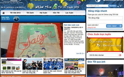 Mời bạn dự lễ trao giải Online cùng Tết Việt 2012