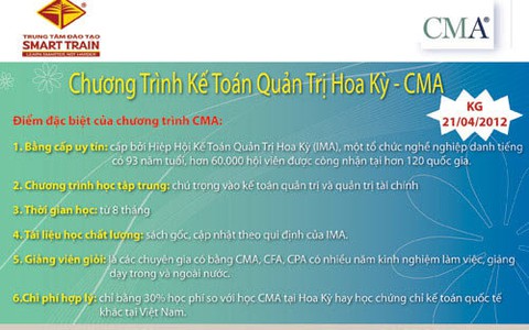 Smart Train khai giảng khóa "kế toán quản trị Hoa Kỳ - CMA"