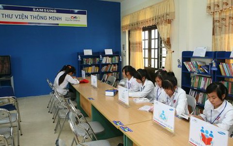 Samsung tặng thêm thư viện thông minh cho trường học