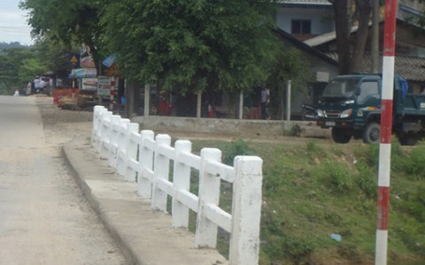 Cầu kênh Phú Ninh đã được sửa chữa
