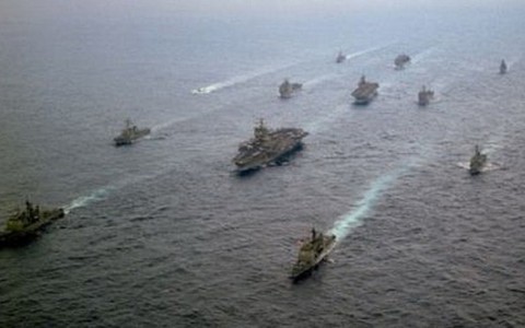 Mỹ tập trận để "dằn mặt" Iran