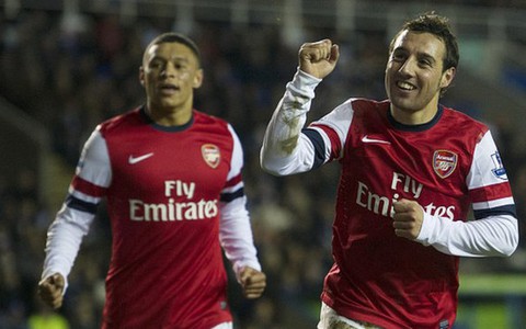Arsenal vùi dập Reading