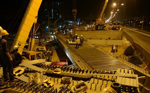 TP.HCM: hợp long cầu vượt nút giao thông Thủ Đức