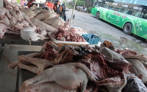 Bắt hai vụ vận chuyển thịt động vật trái phép