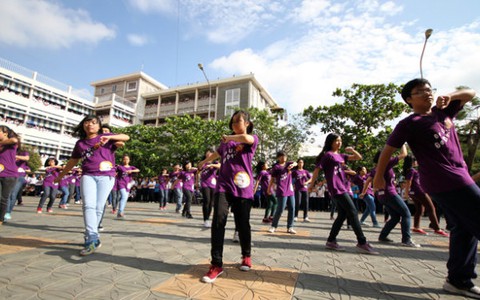 Thư giãn bằng flashmob