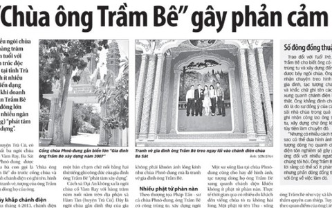 "Chùa ông Trầm Bê": Làm công đức cần sự lặng lẽ