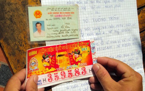 Bộ Tài chính đề nghị trả thưởng cho vé số bị rách
