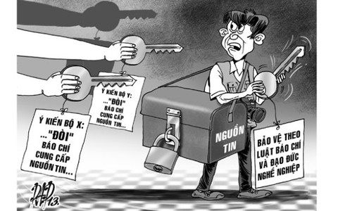 Lại đòi báo chí cung cấp nguồn tin