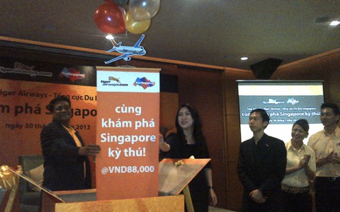 Vé Tiger Airways TP.HCM - Singapore: 88.000 đồng/chiều