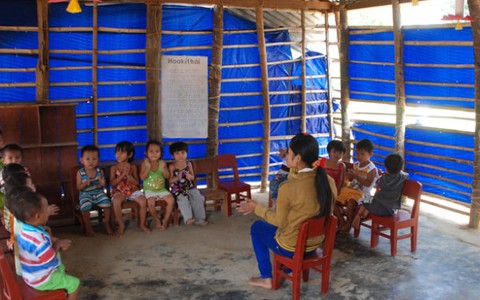Ngôi trường nghèo ở Quảng Ngãi