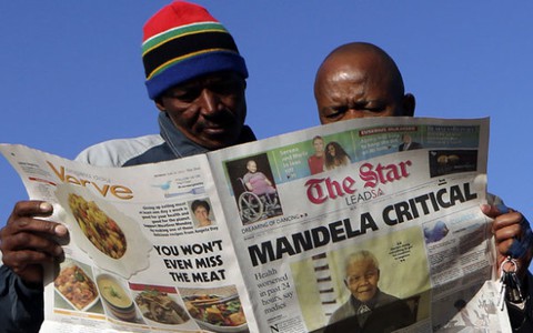 Sức khỏe ông Nelson Mandela đang nguy kịch