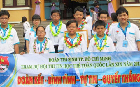 Đội TP.HCM đoạt giải nhất Hội thi tin học trẻ toàn quốc