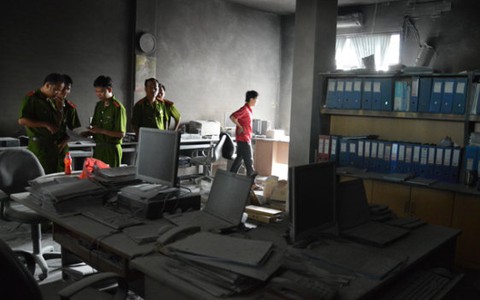 Cháy tại Kho bạc Nhà nước tỉnh Tiền Giang