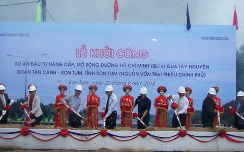 Khởi công dự án nâng cấp, mở rộng đường Hồ Chí Minh qua Tây nguyên