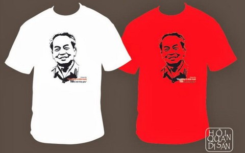 Hình Đại tướng xuất hiện trên áo và huy hiệu