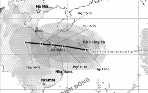Bão rất mạnh sắp vào Quảng Trị - Quảng Ngãi