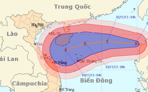 Bão Krosa cách Hoàng Sa 800km