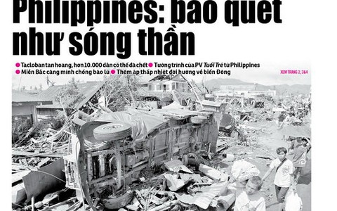 Tuổi Trẻ ngày 11-11 tập trung thông tin về siêu bão Haiyan