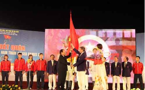 Lễ xuất quân đoàn thể thao VN tham dự SEA Games 27