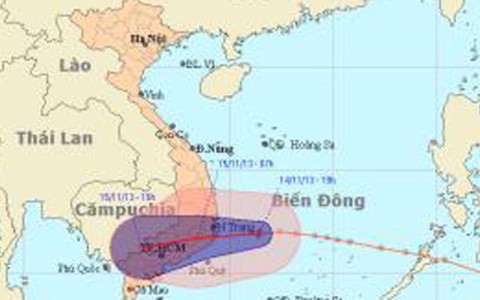 Bão Kajiki "xìu" thành áp thấp trên biển Đông