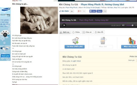 Ca khúc Khi chúng ta già bị tố đạo thơ