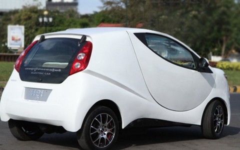 Sốc với ôtô điện "made in Campuchia" 5.000 USD