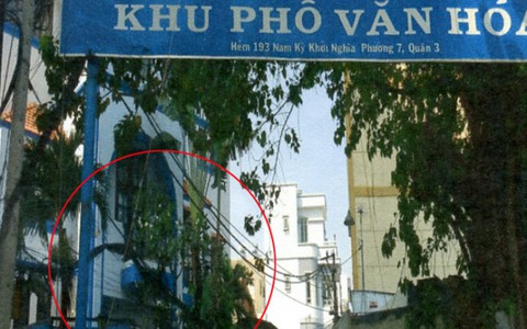 Khu phố... dây cáp chằng chịt