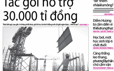 Tuổi Trẻ ngày 8-3: Tắc gói 30.000 tỉ đồng