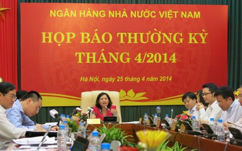 Tín dụng tăng 0,62% so với cuối năm 2013