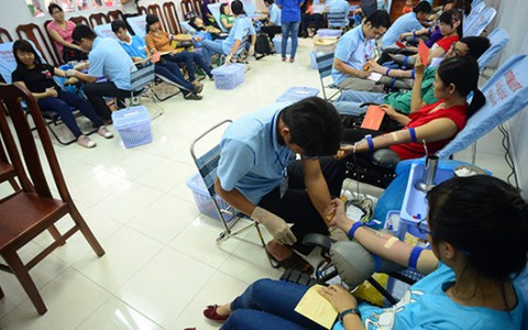 Hơn 600 thanh niên tham gia hiến máu tình nguyện
