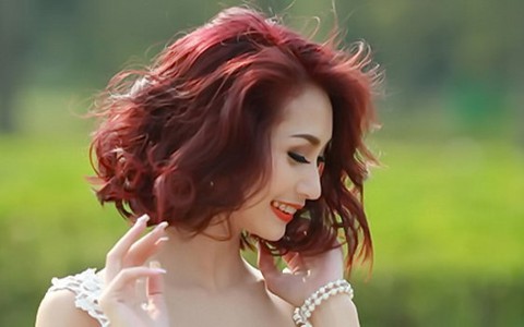 Tóc nhuộm óng ả ngày hè