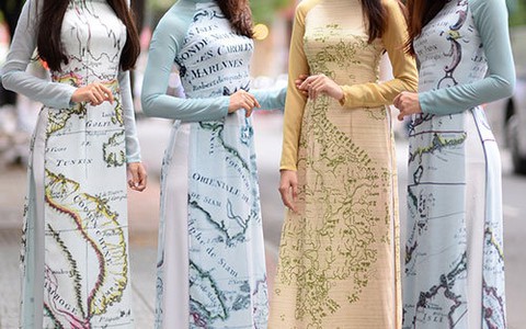Hoàng Sa lên áo dài