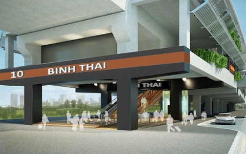 Xây dựng nhà ga metro Bình Thái