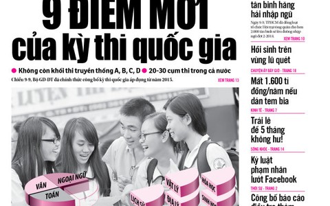 ​Tuổi Trẻ 10-9: 9 điểm mới của kỳ thi quốc gia