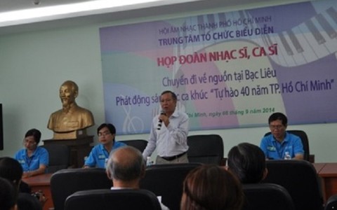 100 nhạc sĩ, ca sĩ của TP.HCM về nguồn tại Bạc Liêu