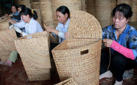 ​Xuất giỏ làm từ lục bình qua Đức