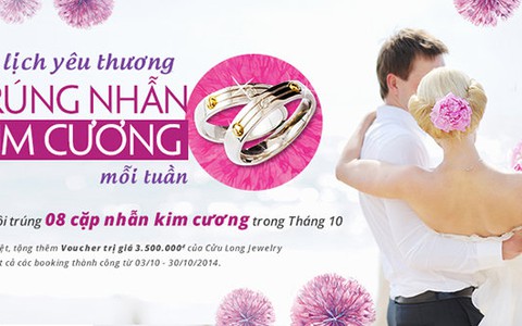Du lịch yêu thương – tặng nhẫn kim cương