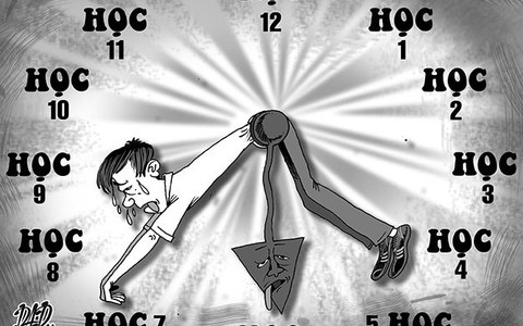 Học đến mụ cả người