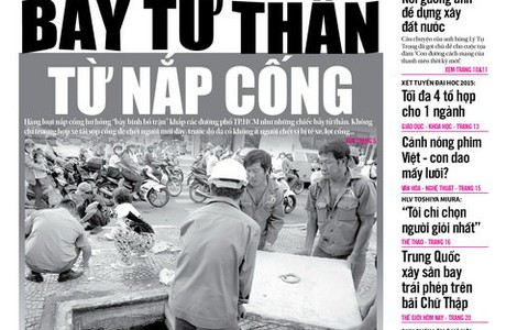 Tuổi Trẻ ngày 20-10: Bẫy tử thần từ nắp cống