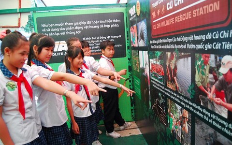 Khích lệ học sinh bảo vệ động vật hoang dã
