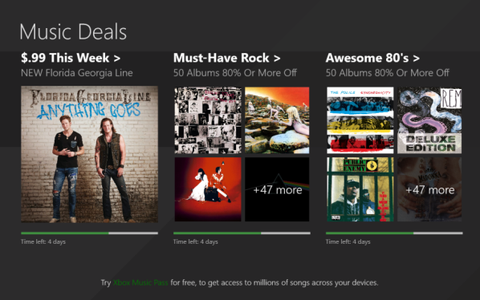 Microsoft Music Deals: mua album nhạc giá 2 USD