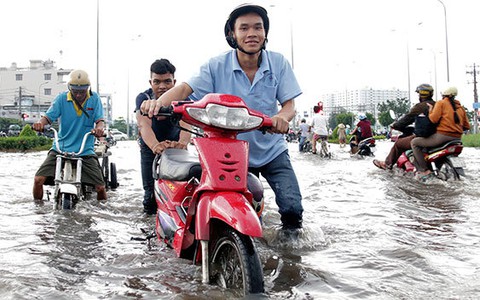 Xây cống bao để điều tiết nước, giảm ngập