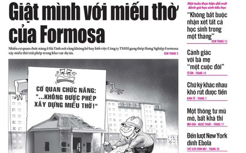 Tuổi Trẻ 25-10: Giật mình với miếu thờ của Formosa
