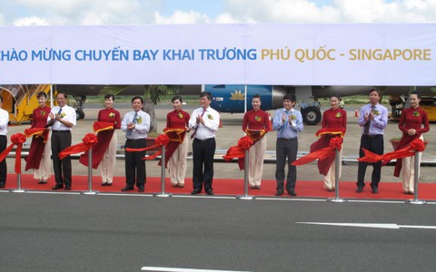 Đường bay Phú Quốc - Singapore bay 2 chuyến/tuần